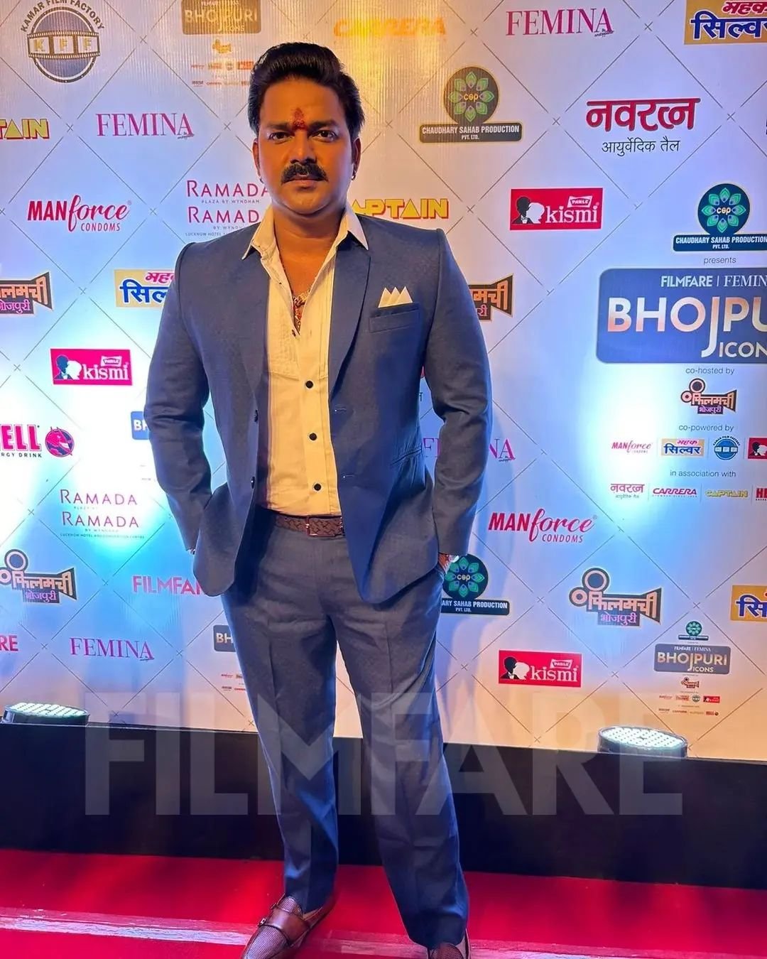 pawan singh white jacket